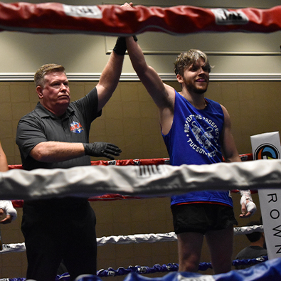 Treven victoryvat Rise of the Prospects Muay Thai tournament